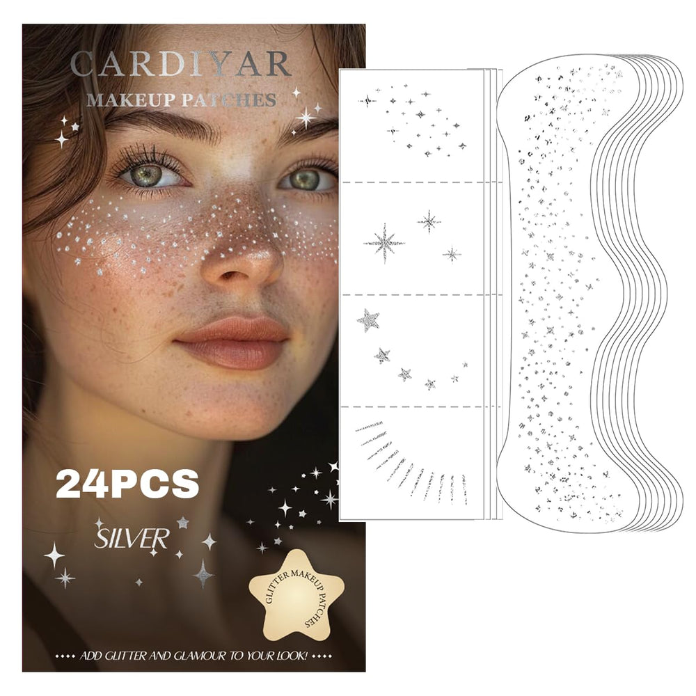 Cardiyar Glitter Freckles Oro: destellos brillantes para un look impactante.