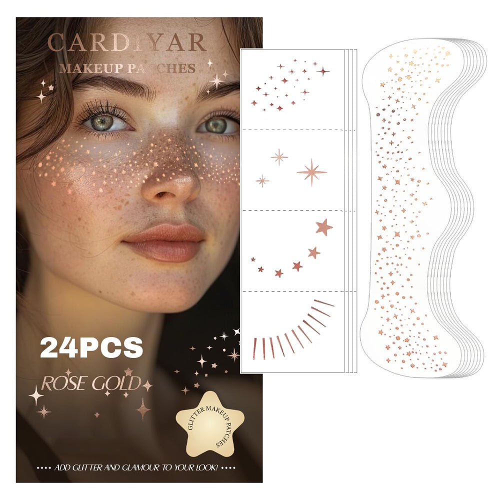 Cardiyar pecas brillantes doradas grandes para un efecto glamour duradero