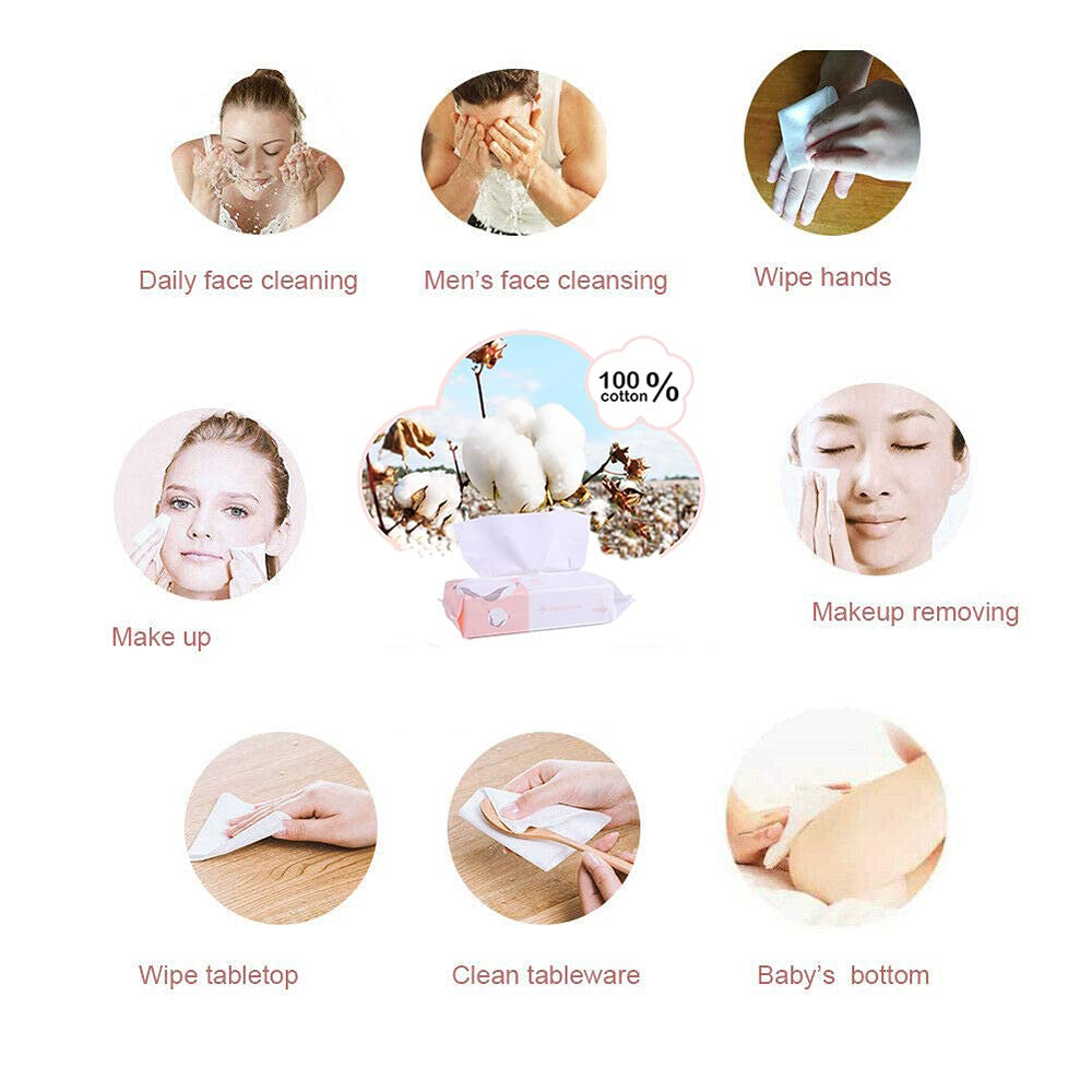 Careboree desechables limpieza facial fácil desmaquillado rápido.