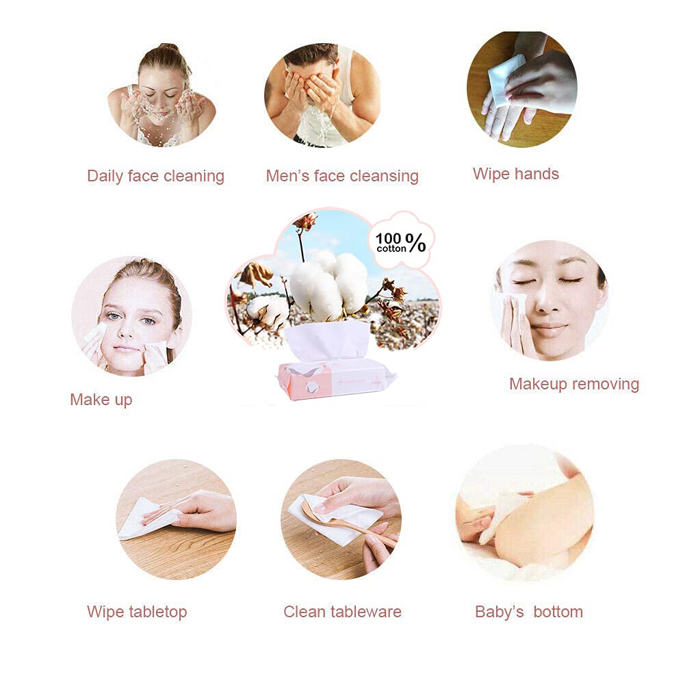 Careboree: textura suave de algodón para limpieza facial