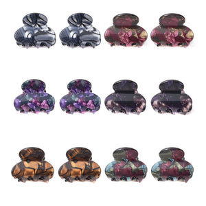 Carede pinza cabello pequeña 1,2 pulgadas con agarre firme para peinados diarios.