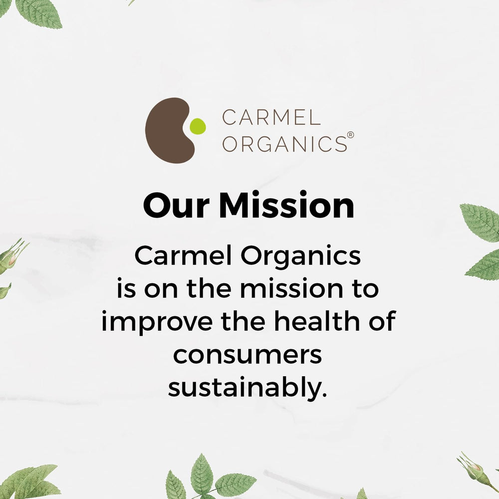 Carmel Organics empaque sostenible de reetha, opción ecológica.