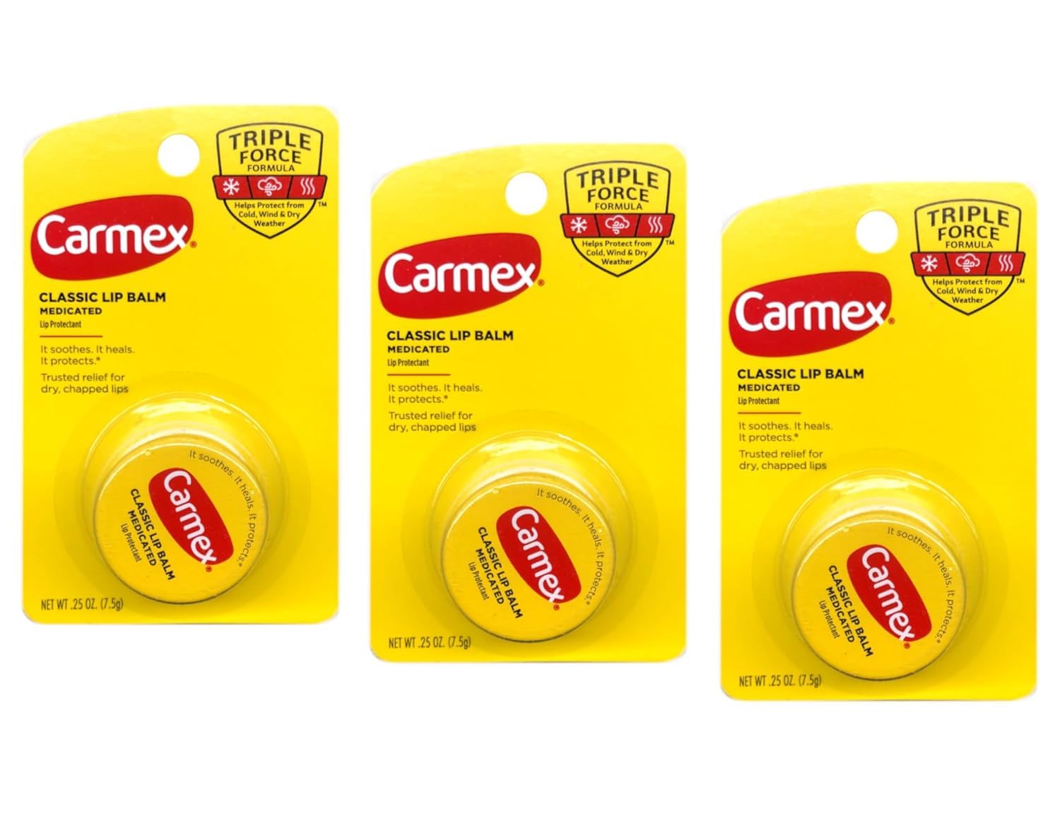 Carmex bálsamo labial clásico medicado, tubo 1, suaviza labios secos y se ve compacto