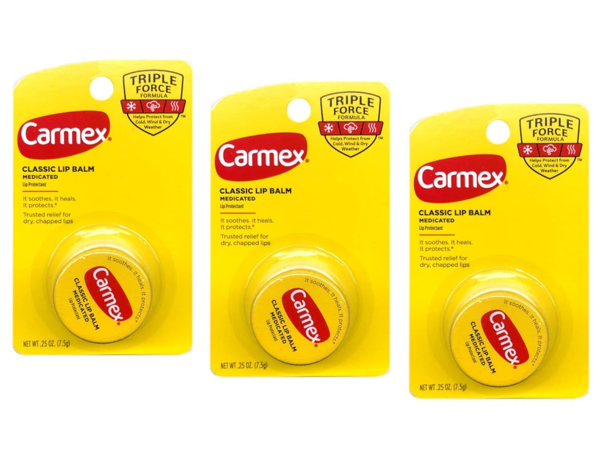 Carmex bálsamo labial clásico medicado, tubo 1, suaviza labios secos y se ve compacto