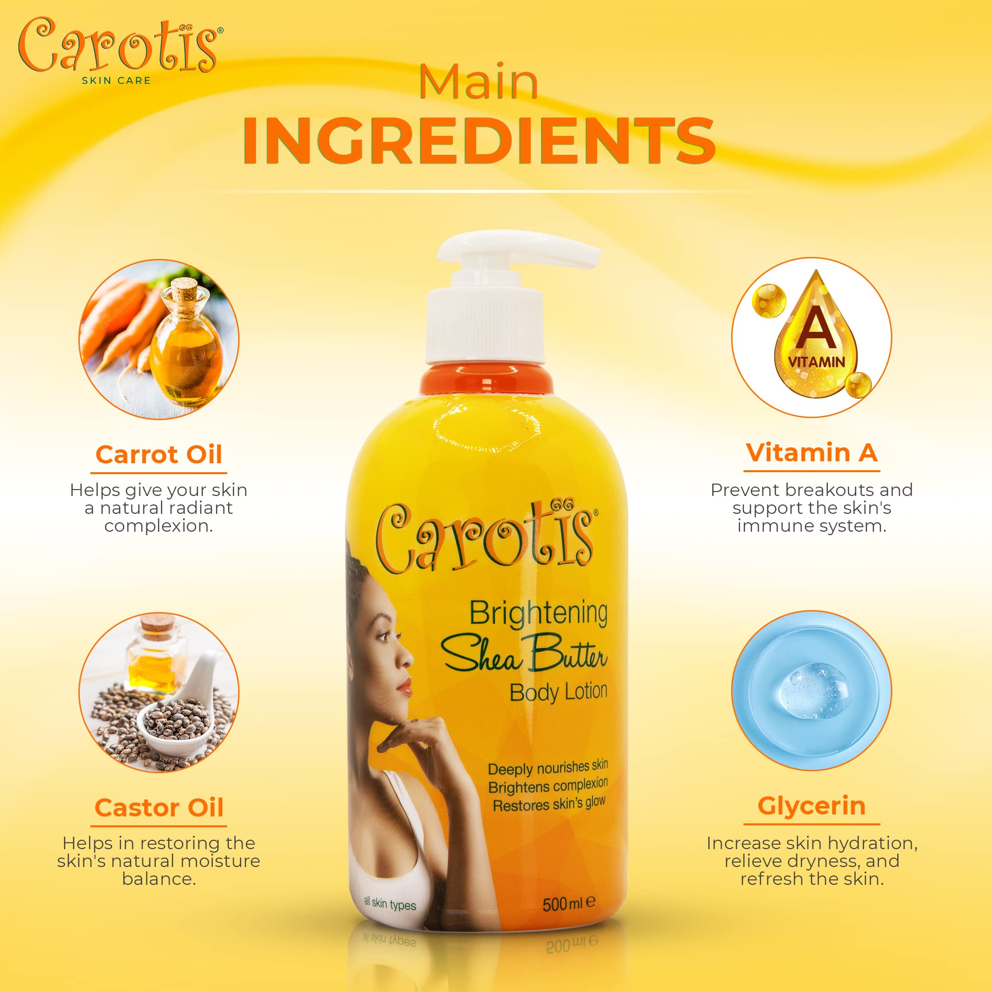 CAROTÏS textura nutritiva con manteca de karité para piel suave.