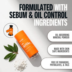 Carpe polvo mineral transparente: se adapta a tonos de piel para un acabado natural