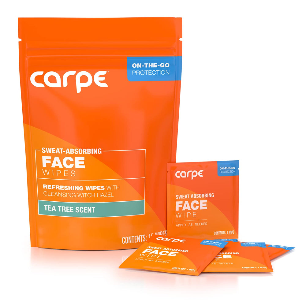 Carpe toallitas faciales en gimnasio para refrescarse y limpiar
