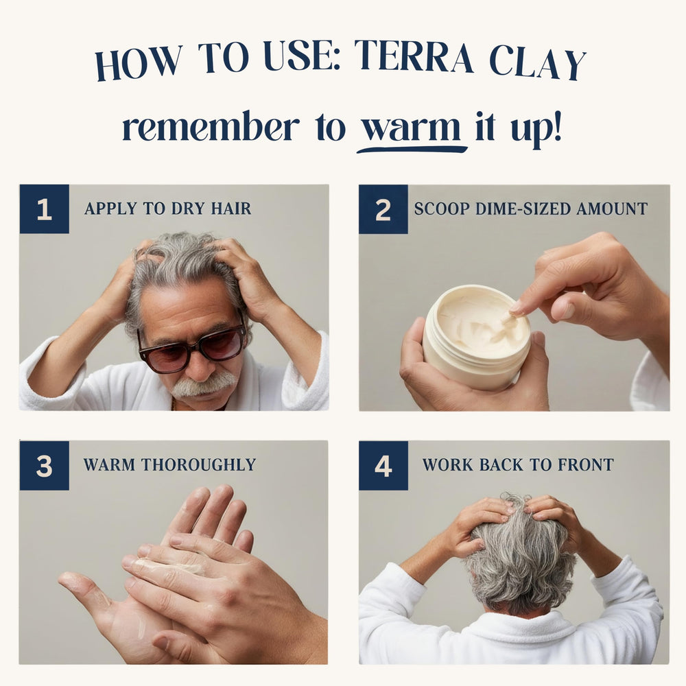 Etiqueta Terra Clay sin fragancia, ideal para piel sensible
