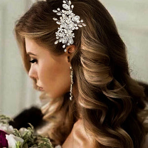 Casdre Crystal Bride peine para boda con perlas y cristales, brillo duradero para el gran día.