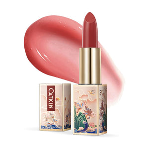 Catkin bálsamo labial color rosa polvoriento para tono natural y hidratación.