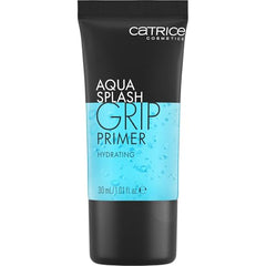 Catrice Aqua Splash Grip Primer con glicerina, niacinamida y ácido hialurónico ofrece hidratación y agarre prolongado.