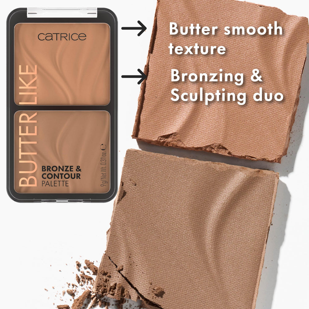 Catrice Butter Like Bronze & Contour Palette aplicación suave para un look diario