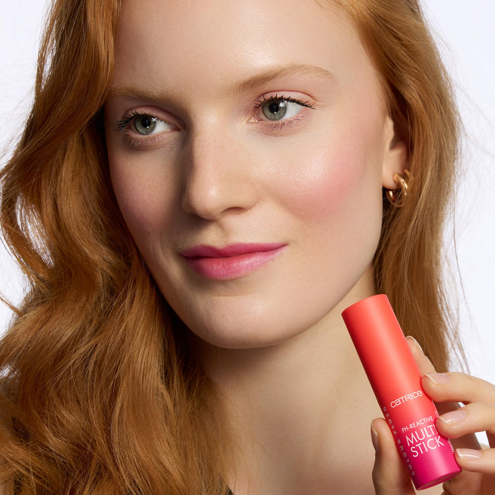 Tono rosa personalizado que realza la piel con Color Flush pH-Reactivo.