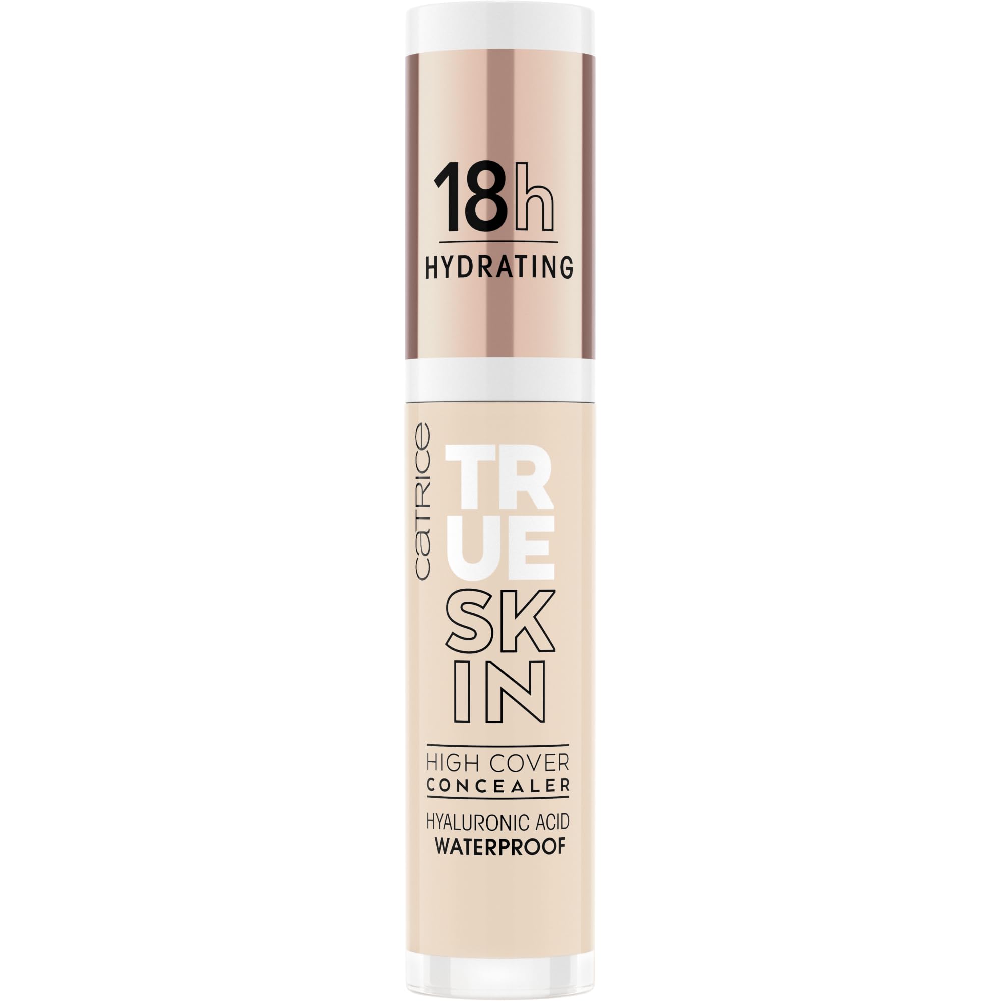 Aplicación suave del corrector Catrice con acabado mate natural.