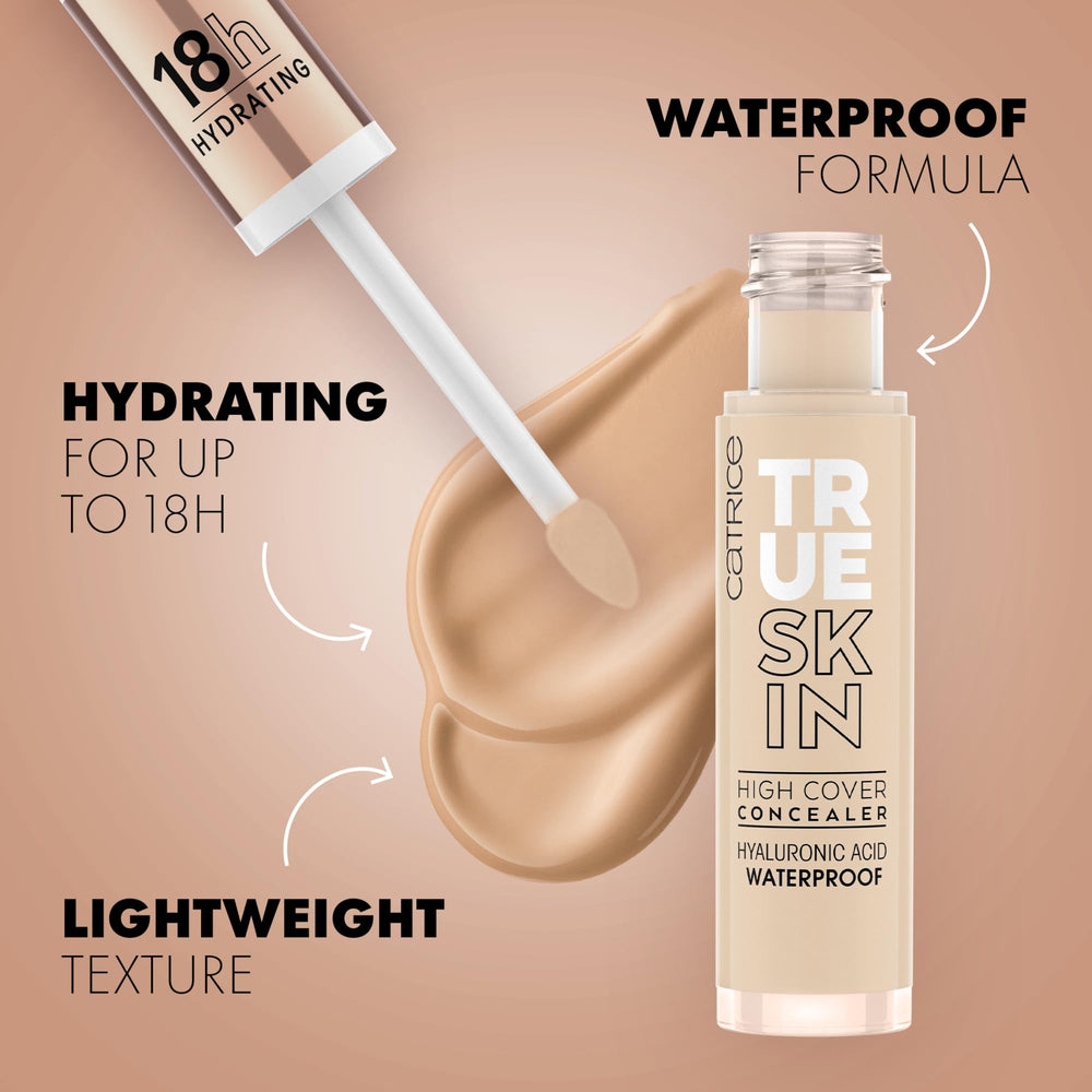 Corrector Catrice a prueba de agua para uso diario y continuo.