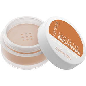 Catrice polvo iluminador para ojeras con acabado luminoso.