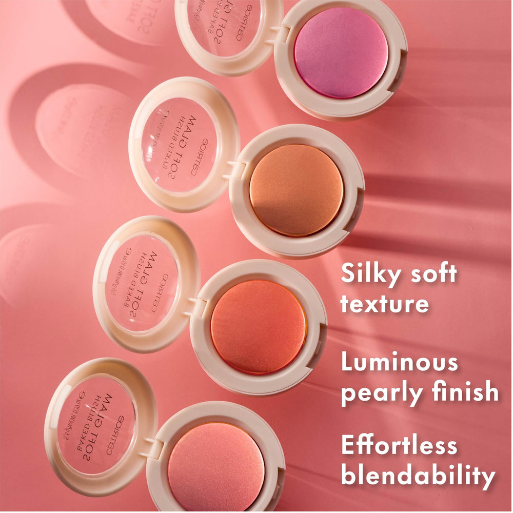 Catrice Soft Glam Baked Blush color construible para looks suaves o intensos.