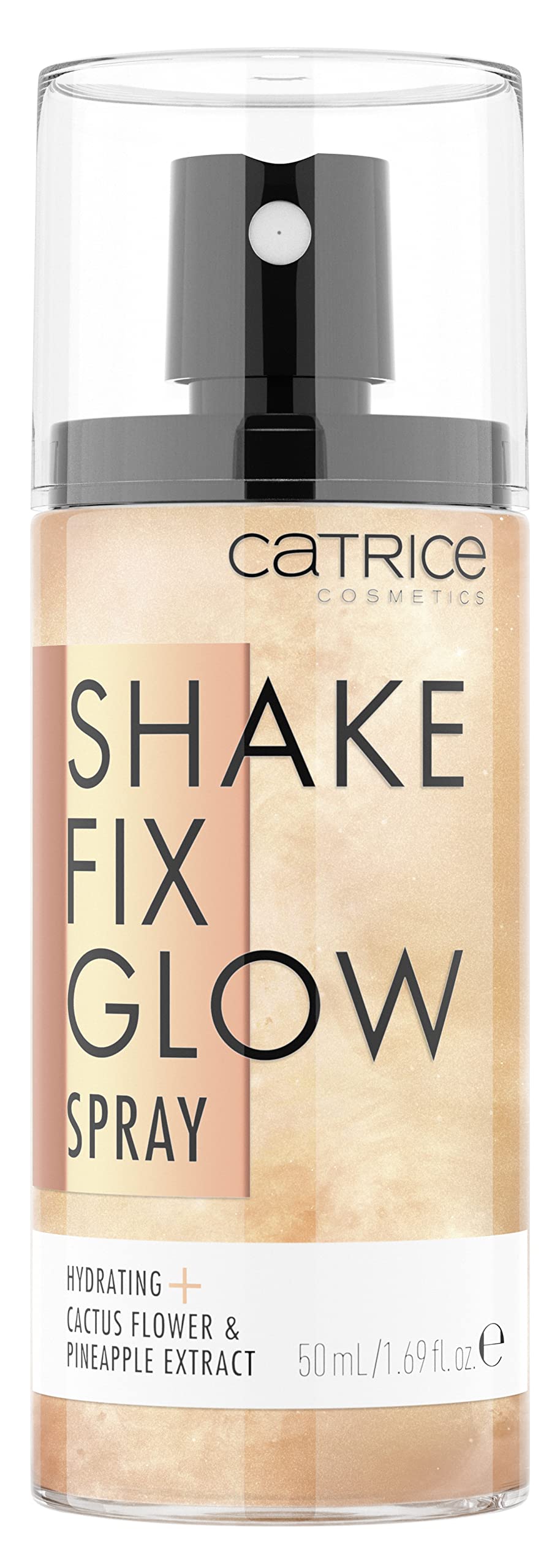Catrice Shake Fix Glow Spray fijador con brillo suave para maquillaje