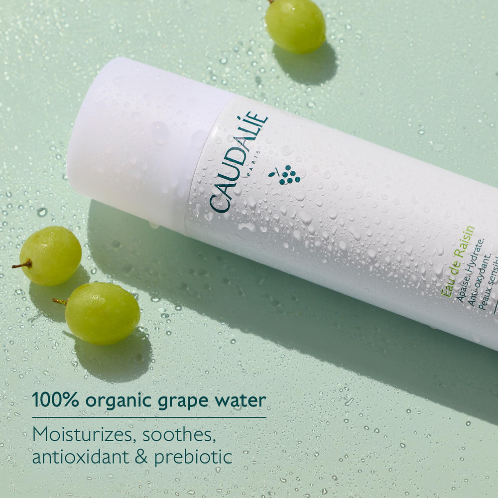 Caudalie agua de uva: diseño que fusiona tradición e innovación en cuidado facial.