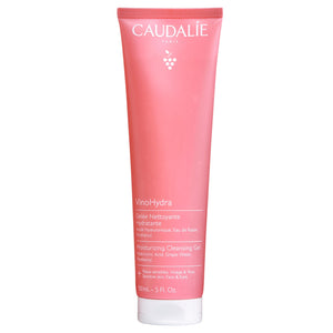 Caudalie VinoHydra: limpiador gel suave en frasco, limpia sin resequedad.
