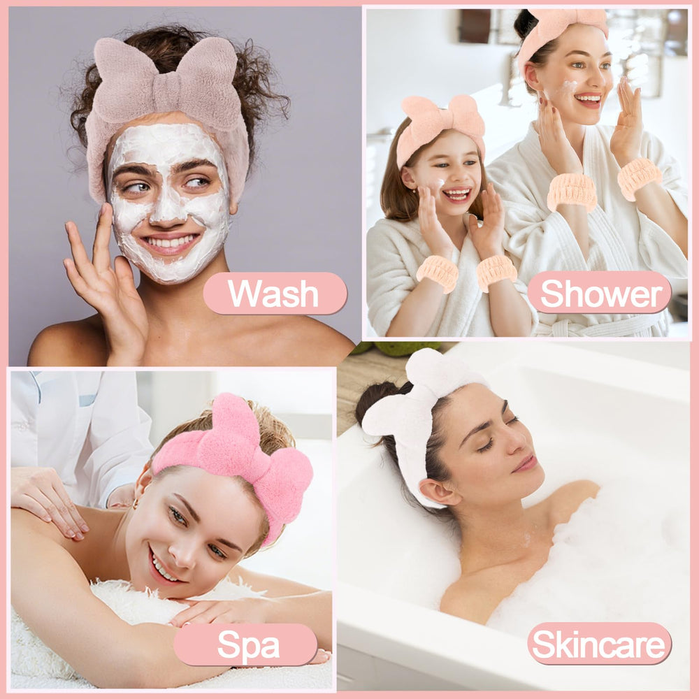 Conjunto Cavetee de bandas de microfibra suave para spa y yoga