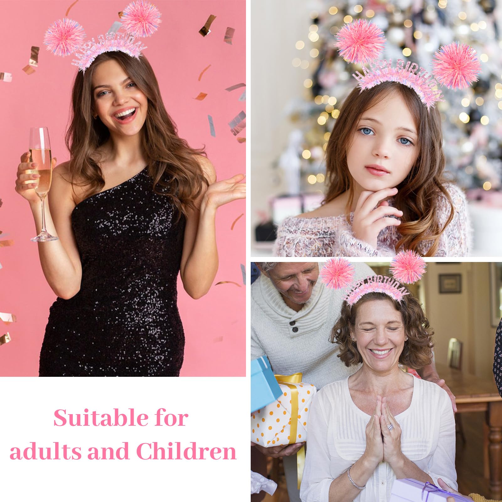 Corona para fiestas y sesiones, propicia para fotos familiares.