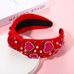 Diadema CEALXHENY con cristales rosa para sesiones de fotos.