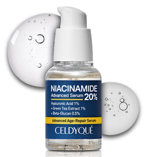 CELDYQUE Niacinamida 20% en botella: cuidado diario para poros más finos y piel suave