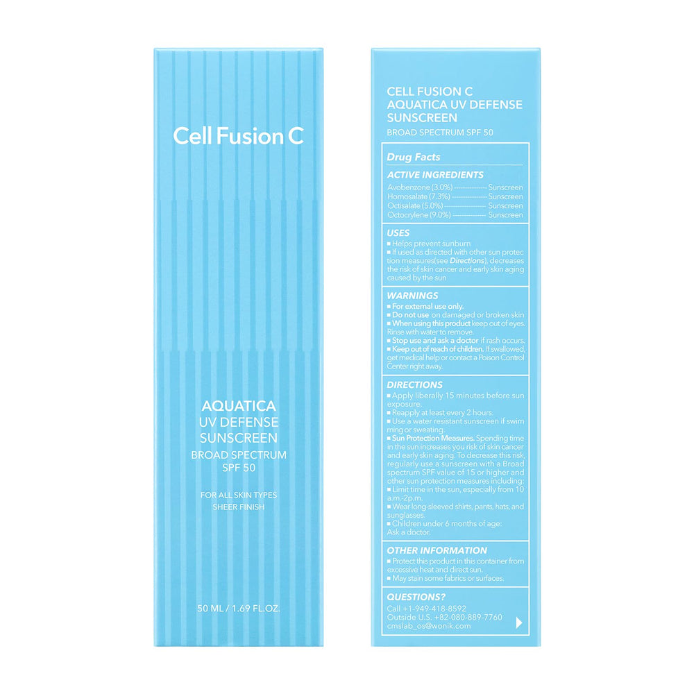 Rutina diaria con Aquatica UV Defense SPF 50 para protección facial.