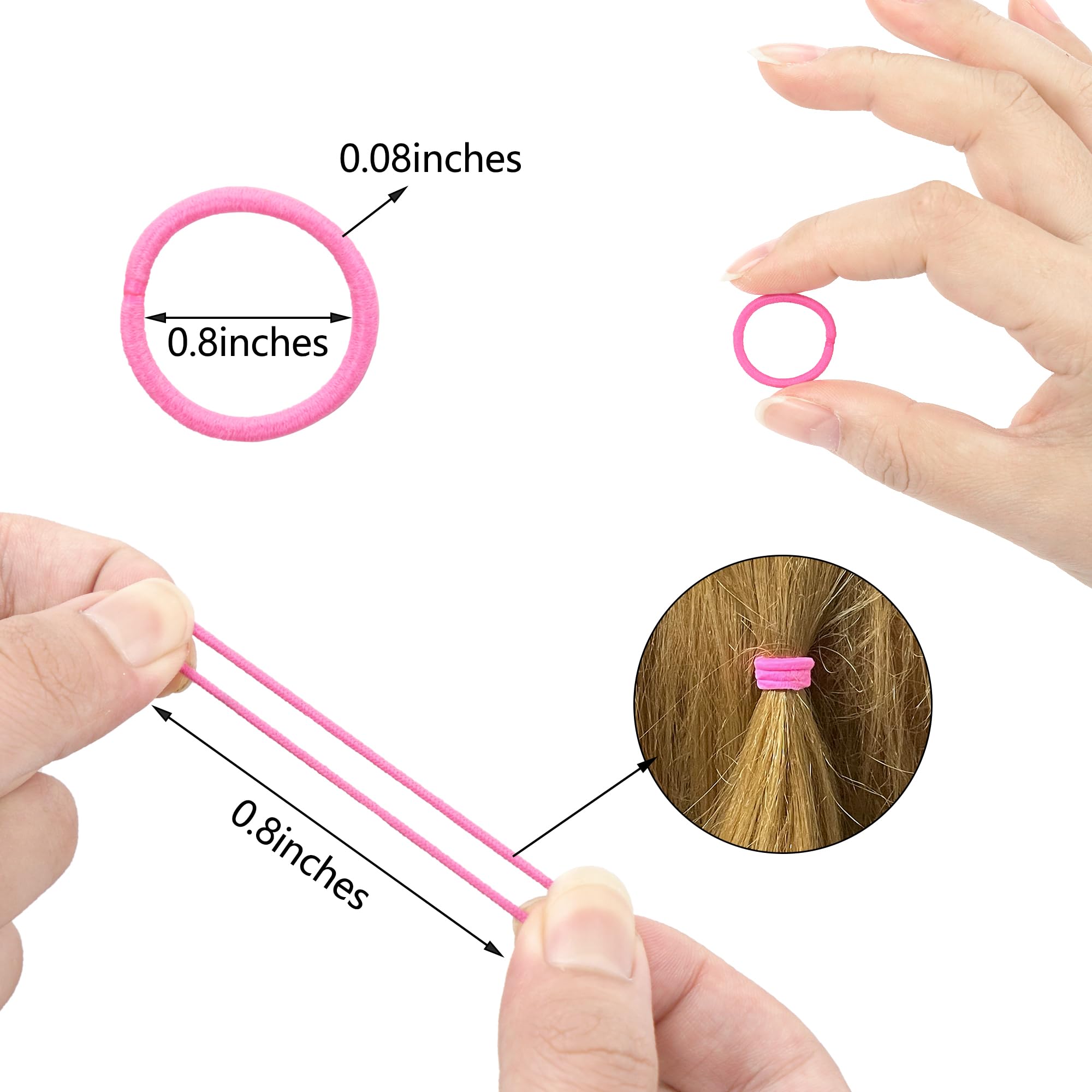Banditas CÉLLOT para niñas neutras, 2 cm, ideales para peinados rápidos.