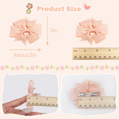 CÉLLOT broches grosgrain de 3,5 pulgadas combinan con atuendos de niñas