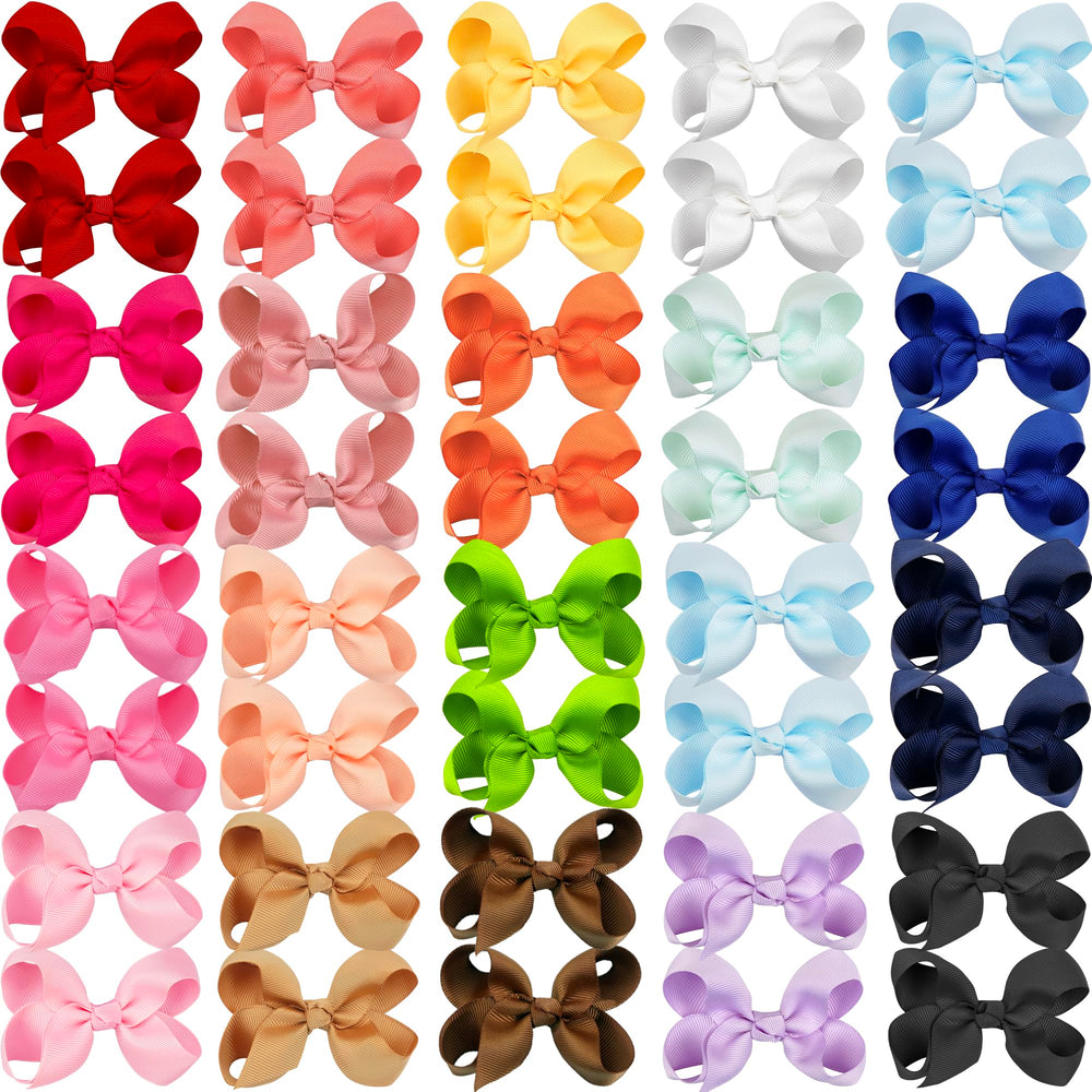 Lazo Cellot de 3 pulgadas azul para niñas, perfecto para peinados y atuendos escolares.