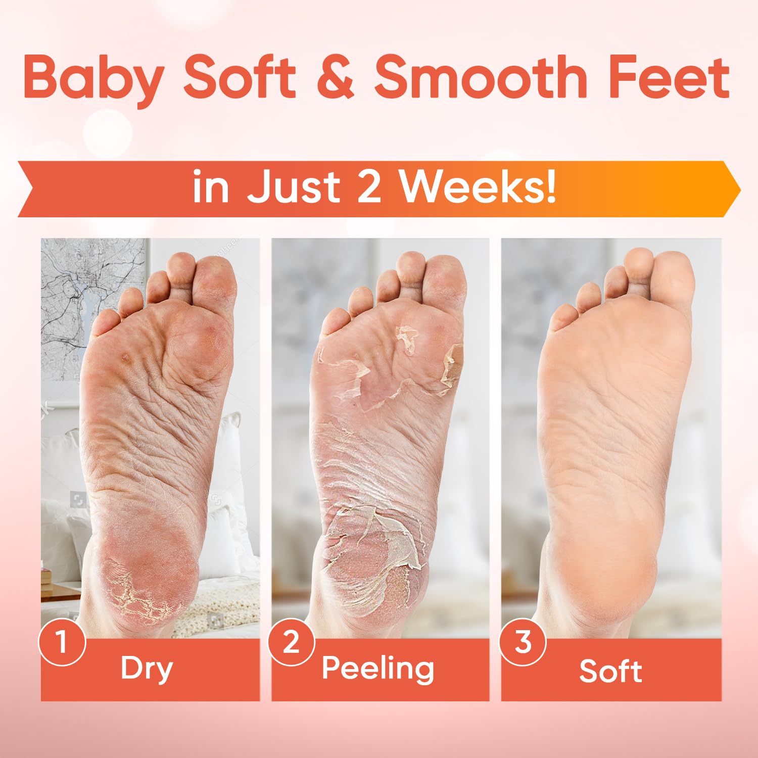 Aromas de lavanda de la CÉLOR Foot Peel Mask para relax.