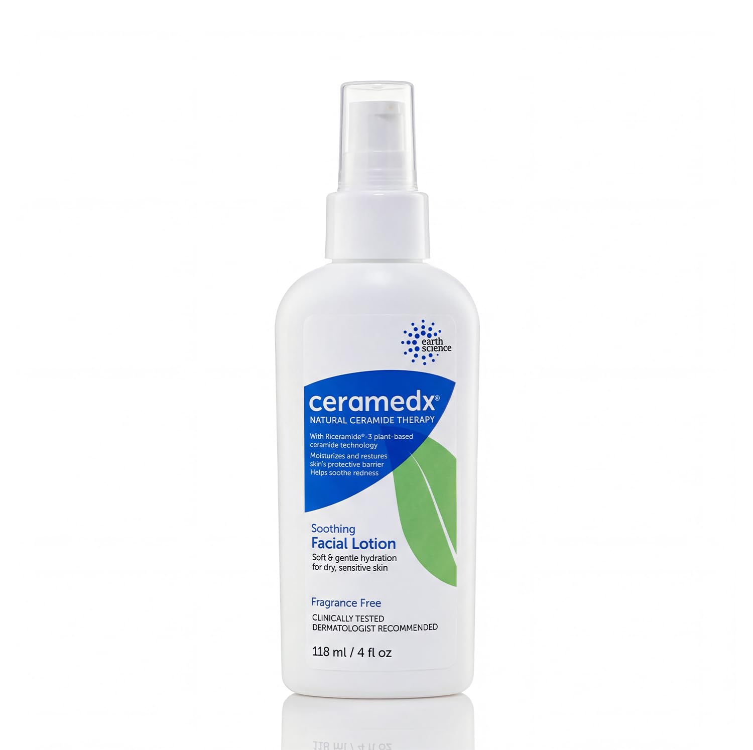 Ceramedx: botella de crema facial ligera para hidratación suave.