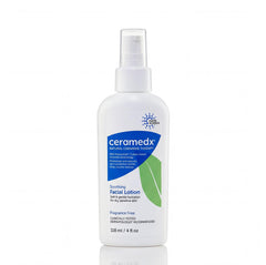 Ceramedx: botella de crema facial ligera para hidratación suave.