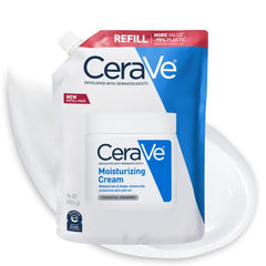 CeraVe crema hidratante para cara y cuerpo en frasco 16 oz, ideal para piel seca