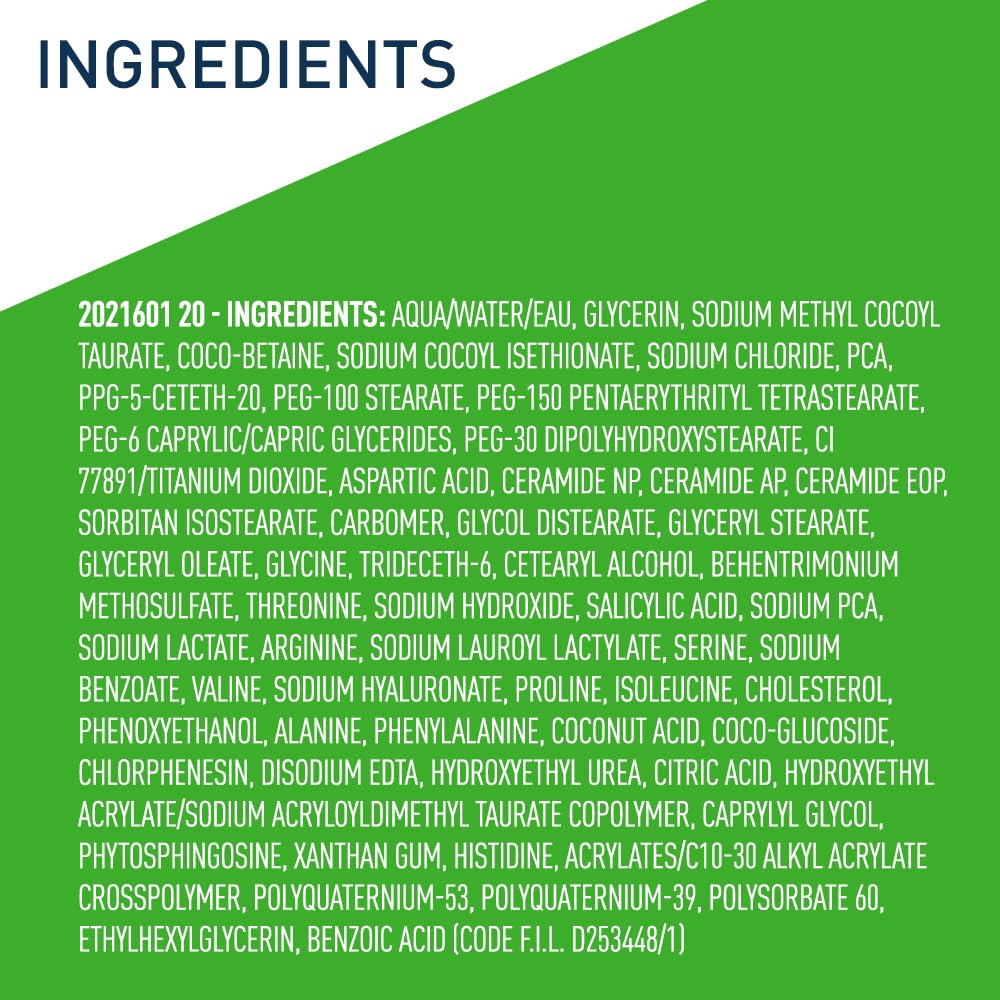 CeraVe desmaquillante-limpiador facial, elimina maquillaje y suciedad sin irritar.