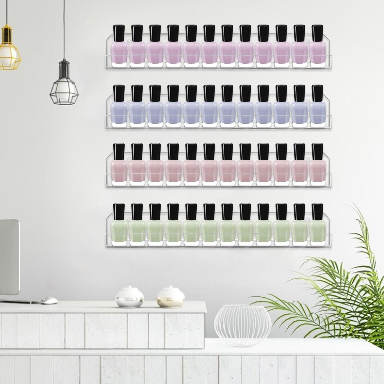 Cerpourt alta capacidad de almacenamiento para colección de esmaltes.