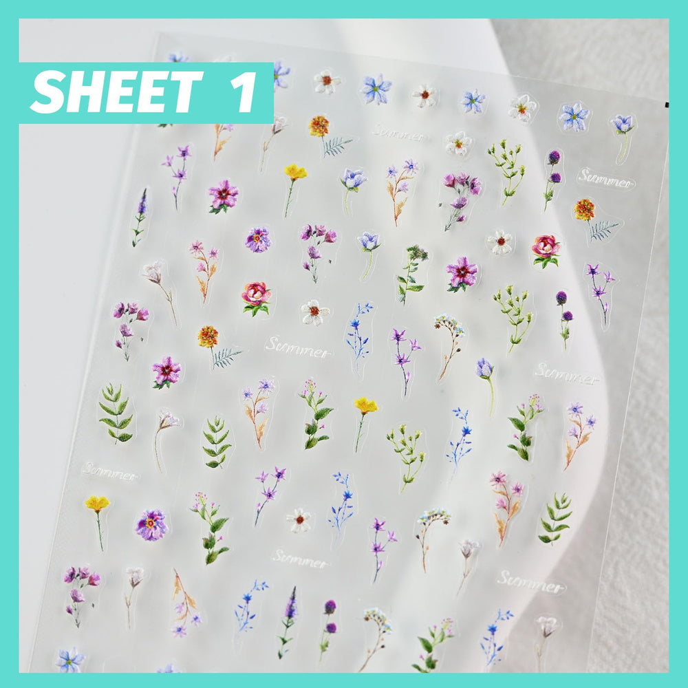 Cestsiren diseños uñas flores 3D repujado, adherencia segura y diseño sofisticado.