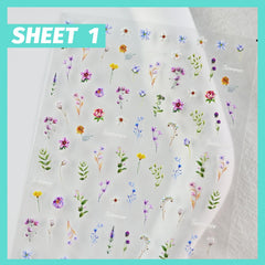 Cestsiren diseños uñas flores 3D repujado, adherencia segura y diseño sofisticado.
