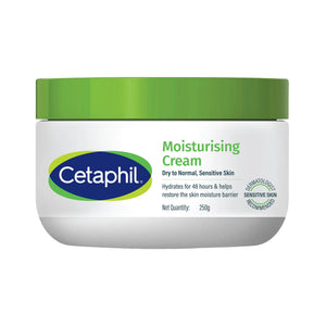 Cetaphil crema hidratante para piel seca, botella de 8.8 oz, hidratación duradera.
