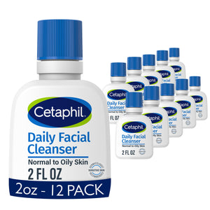 Cetaphil limpiador facial diario en botella para uso diario suave.