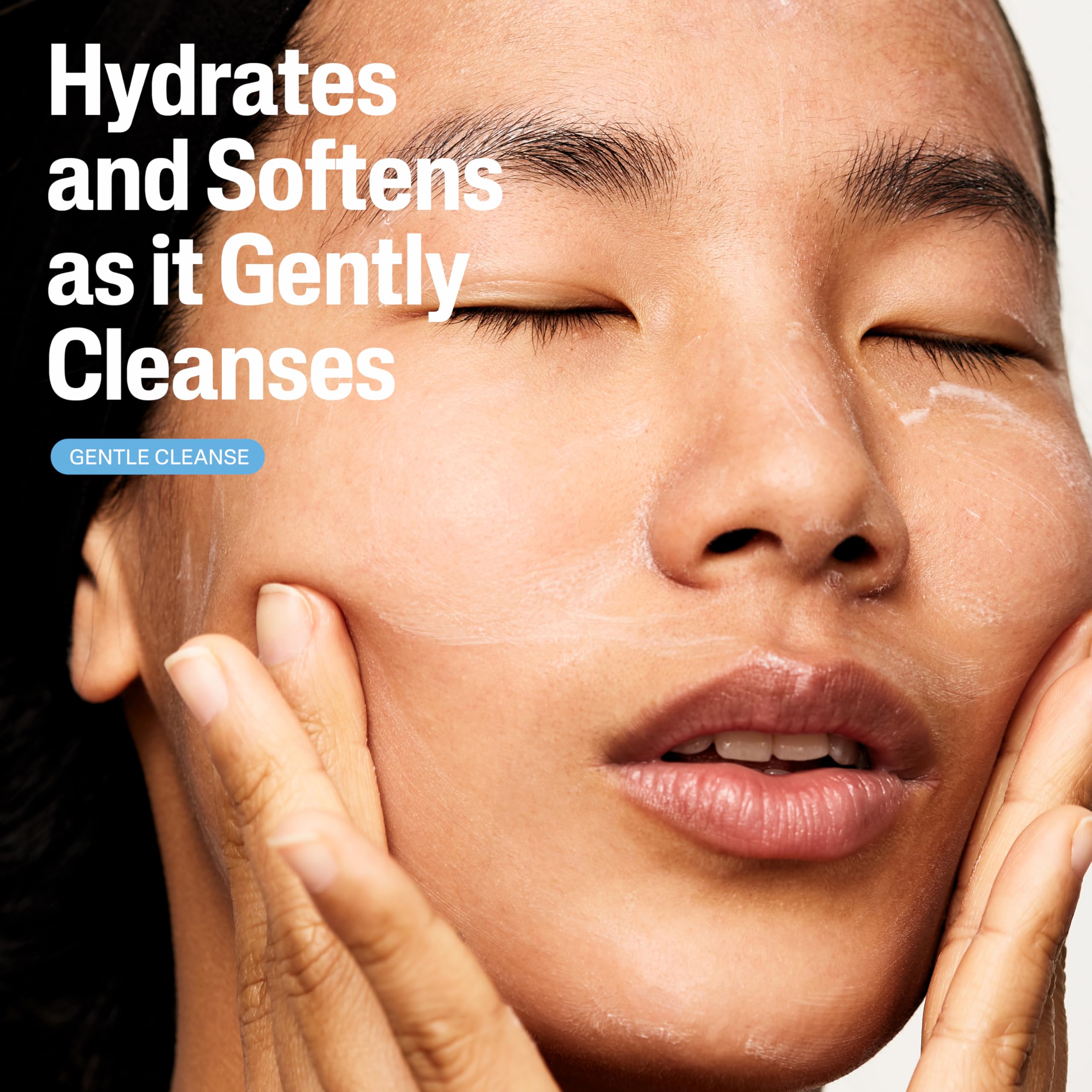 Ingredientes clave panthenol y niacinamida para suavizar y proteger la piel.