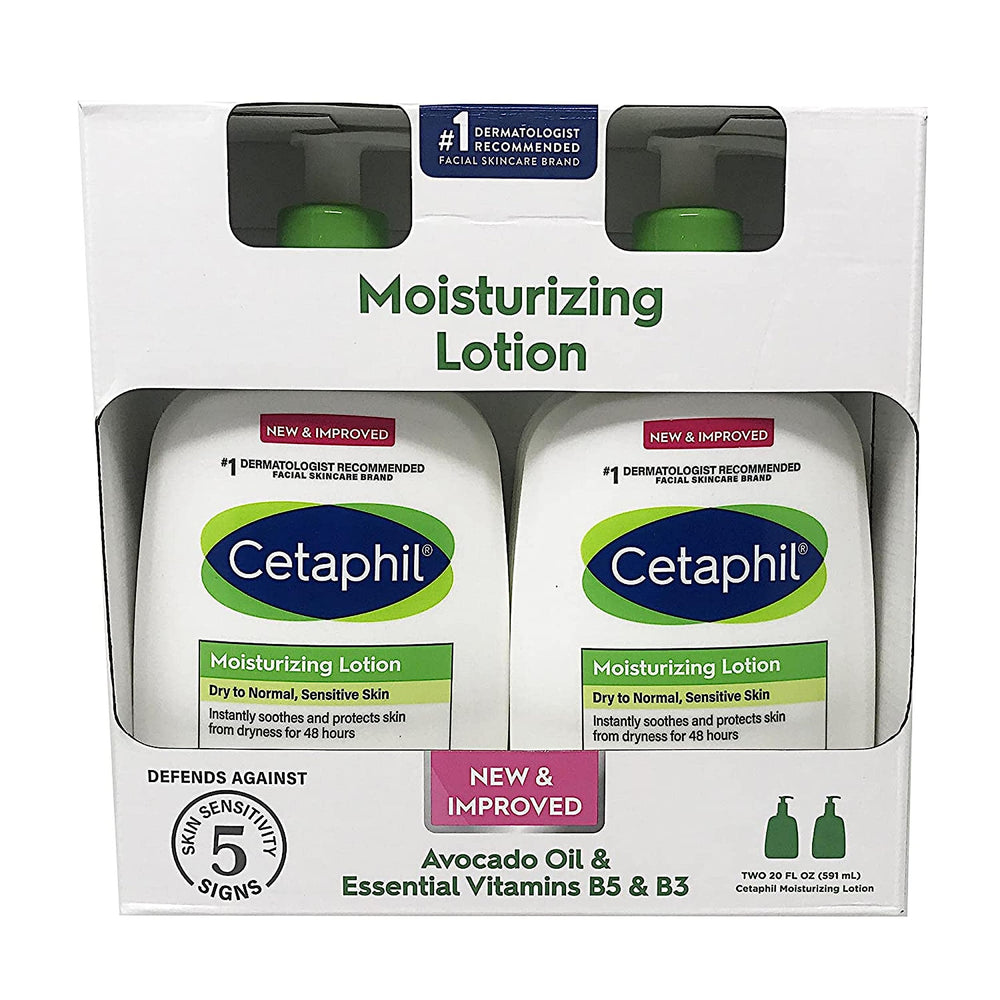 Cetaphil Loción Hidratante 20 onzas, textura no grasa para uso diario