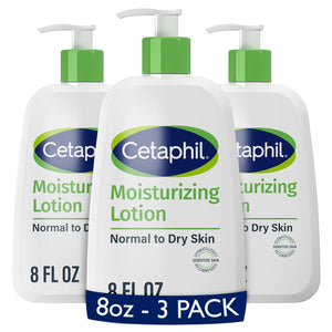 Cetaphil Paquete3 Loción Hidratante 8 onzas para cara y cuerpo
