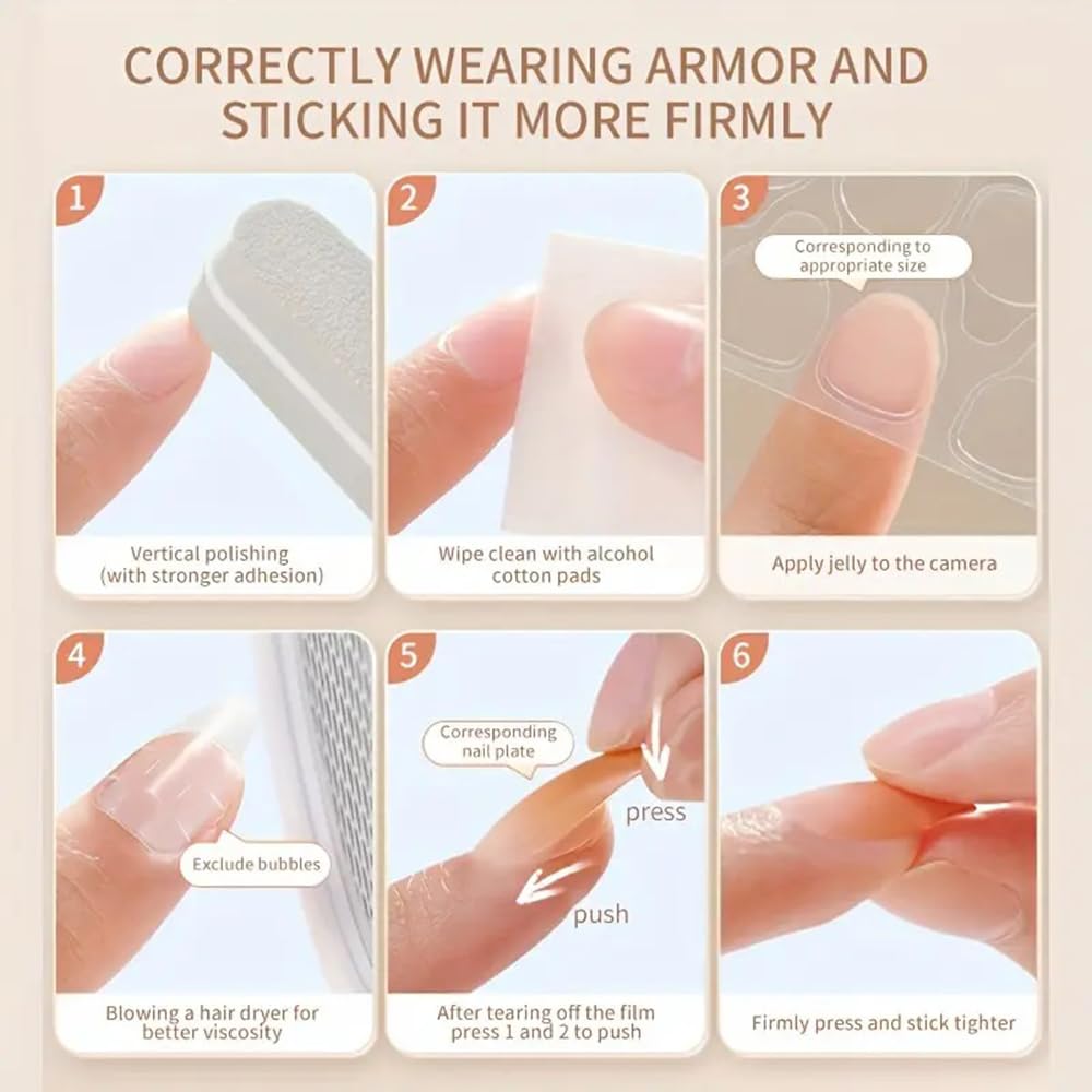 CEWEWP uñas falsas de acabado brillante para un look elegante