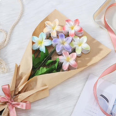 CHANDAT clip flor plumeria hawaiana: agarre firme durante vacaciones y paseos.