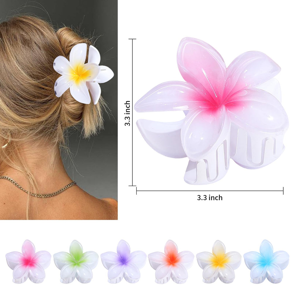 CHANDAT pinzas flor color blanco, perfectas para peinados fáciles y rápidos.