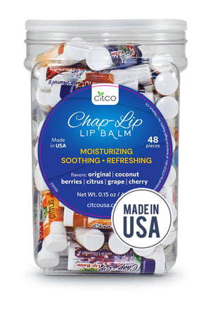 Chap-Lip Lip Balm con vitamina E y coco para labios suaves