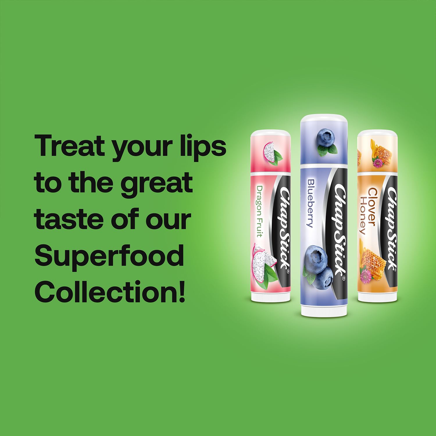 ChapStick empaque práctico con tres sabores para viajar.